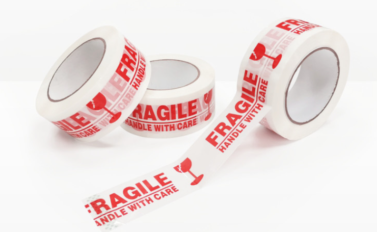 Fragile Packing Tape - 6 Rolls, 48mm x 100m